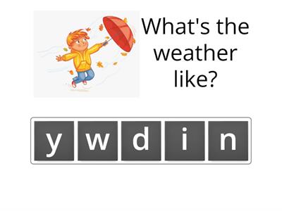 Weather anagram