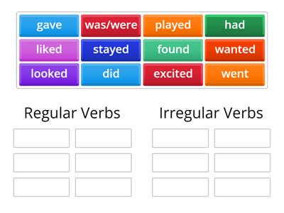 Past Simple: Regular or Irregular Verbs