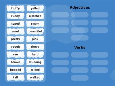 Adjectives VS. Verbs