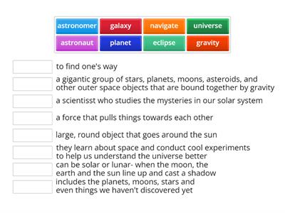 Astronomy Vocabulary