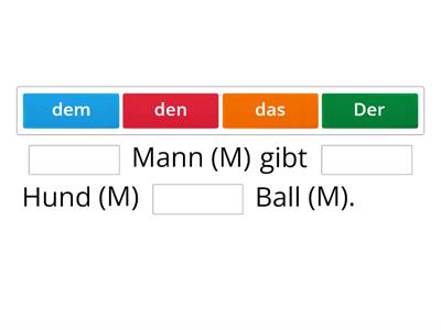 German 2/3: Case Practice with Definite Articles