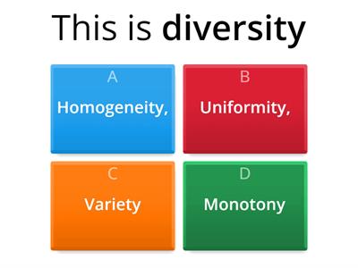 Diversity and Individual Differences 