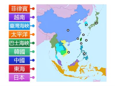 臺灣海陸位置圖
