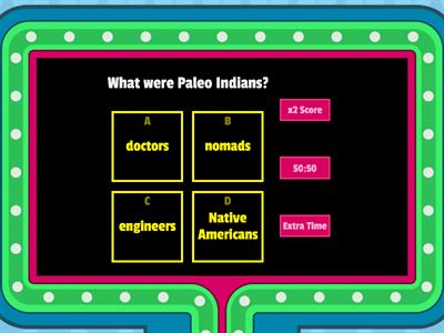 Paleo Indians Study Guide