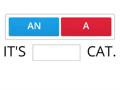 Indefinite article A - AN