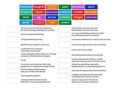 Cambridge B1 1-10 (vocabulary)