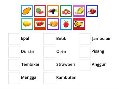 PRASEKOLAH (TEMA BUAH-BUAHAN) 