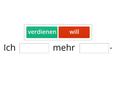 Modalverben-Satzbildung