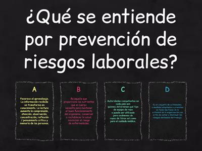 ¿Qué se entiende por prevención de riesgos laborales?