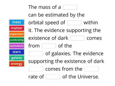 Dark Matter and Energy
