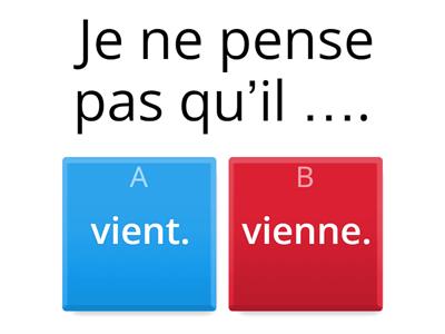 Subjonctif / Indicatif (48 phrases)