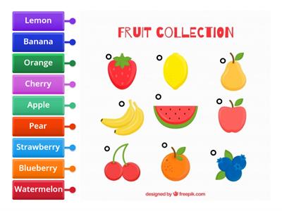 As frutas em inglês