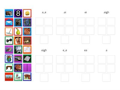 Long A Vowel Teams (in middle of words)