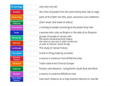 Ancient China Vocabulary