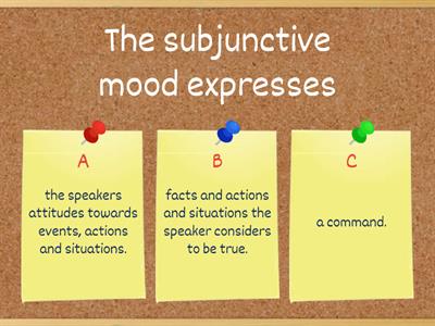 The Present Subjunctive - Intro