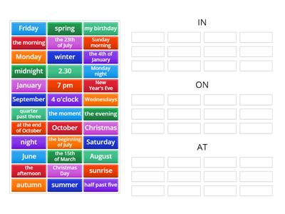 ILE4 Unit 1 Time Phrases