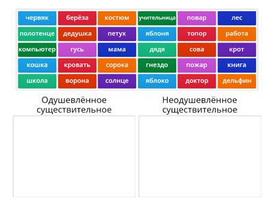 Одушевлённое или неодушевлённое существительное?