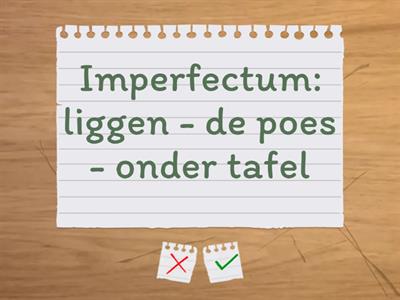 NIG H10: Imperfectum en Perfectum door elkaar: zinnen maken - 5