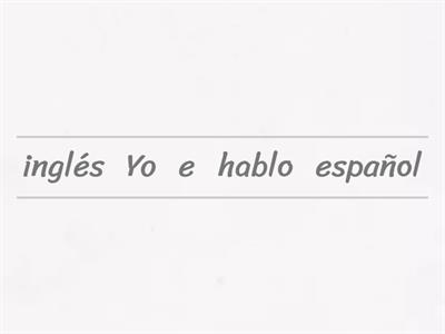 verbo hablar-Spanish