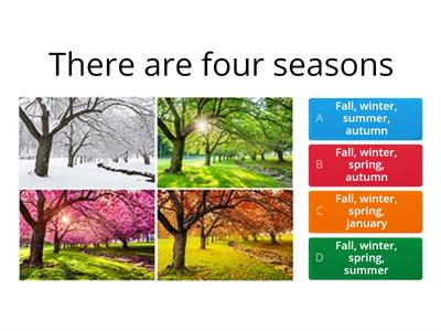 Seasons & Months of the year Quiz