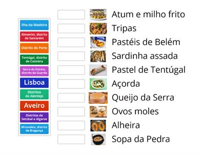 Pratos da gastronomia portuguesa