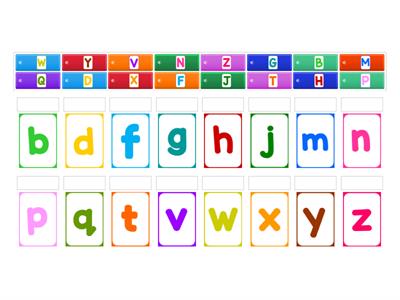 Alphabet difficult consonants