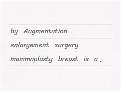 1. Medical English - Breast Procedures Definition 