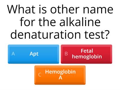 Alkaline Denaturation Test
