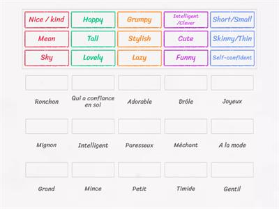 Adjectives for describing someone