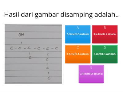 soal kimia senyawa karbon turunan alkana