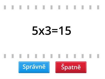 Matematika- násobení 1,2,3,4 a 5