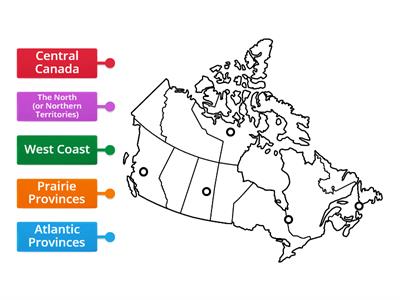 Different Regions of Canada