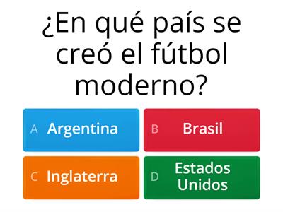 Cuestionario fútbol