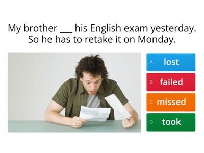 2_Confusing verbs fail, miss, take, pass, study, teach