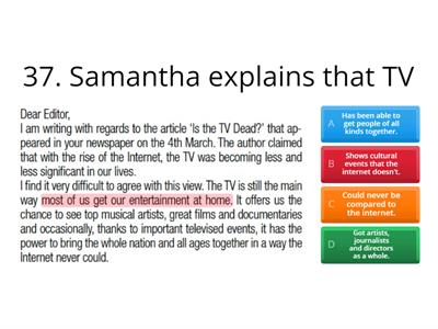 Inferential reading Part 6