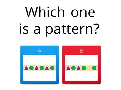 Patterns with shapes - Diagnostic test