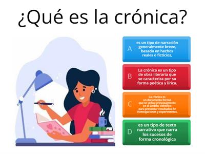 Preguntas sobre la crónica