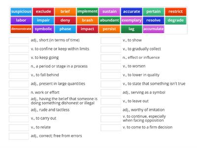 TOEFL Vocabulary 1