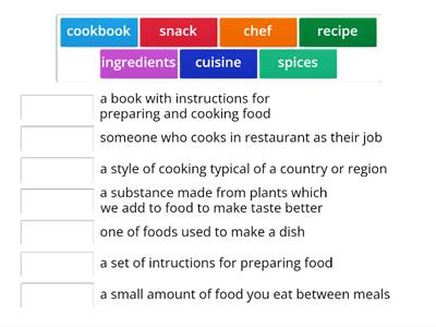 cooking definitions food