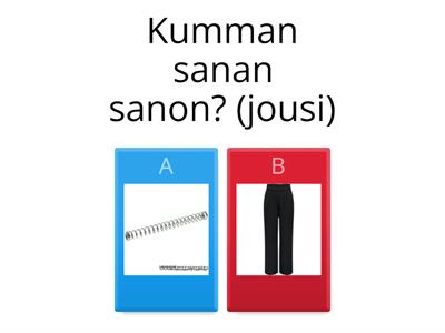 J sanan alussa kuullun erottelu 