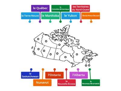 Le Canada: les provinces et territoires