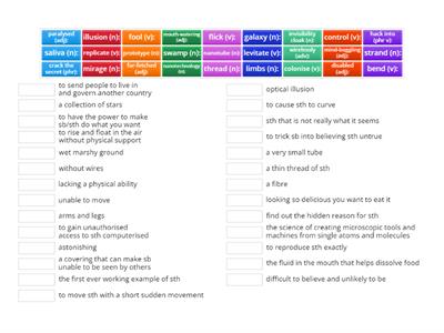 ST9 M2b check these words definitions