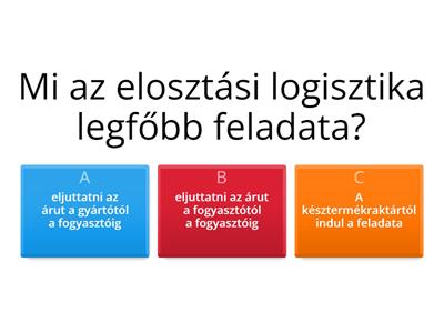 Elosztási logisztika alapfogalmak