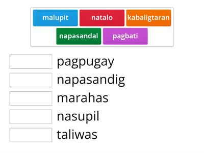 Filipino 9 Pagsasanay
