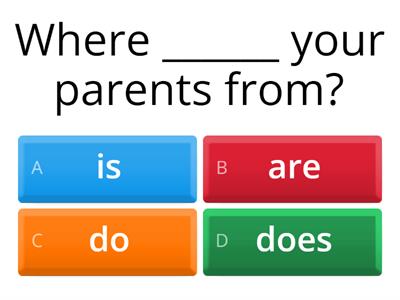 Simple Present - Is / Are / Do / Does - kids