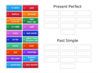EFPI 4B Present perfect- past simple - time expressions