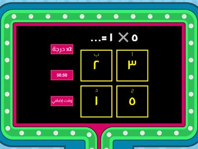 اختبر نفسك 2 . الضرب في العدد  ٤ ، ٥