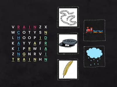 Word Search: Onset-rime '-ain'
