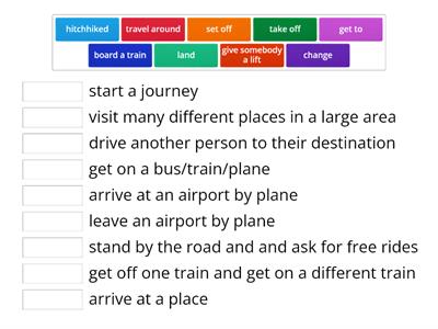 Travel collocations 