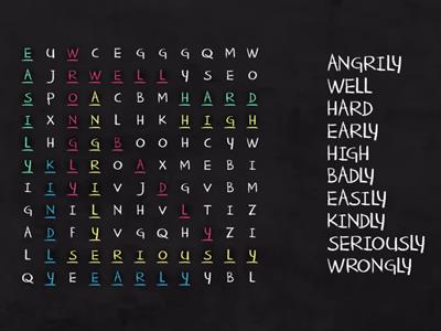 Adverbs of manner - WORDSEARCH